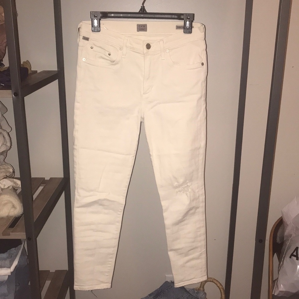 Citizens of Humanity Rocket Crop White Jeans